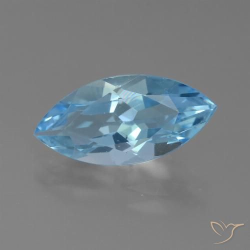 3.87ct طبيعي الأزرق السويسري توباز, ماركيز, قليلا جدا
