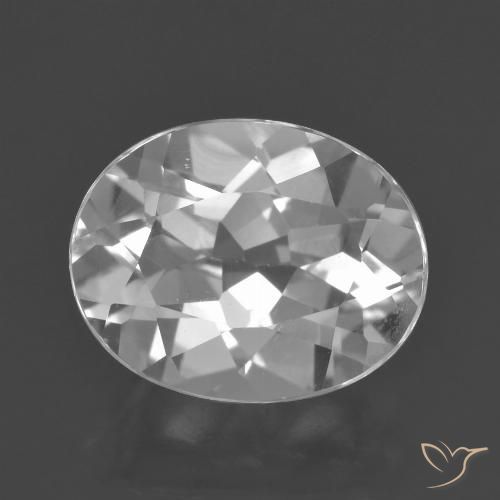 3.14ct طبيعي أبيض توباز, بيضوي, VVS-VS