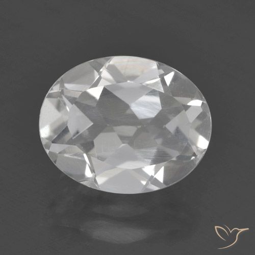 3.01ct طبيعي أبيض توباز, بيضوي, VVS-VS