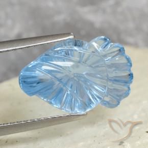 توباز أزرق سماوى طبيعي، فانسى، 5.96 قيراط، شفاف
