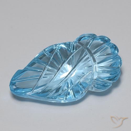 18.54ct طبيعي الأزرق السويسري توباز, فانسى, شفاف