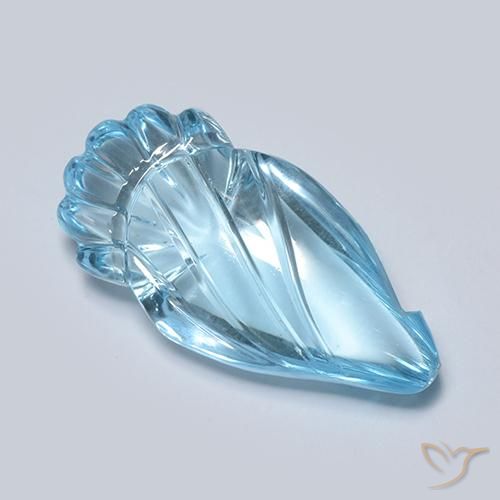 11.26ct طبيعي الأزرق السويسري توباز, فانسى, شفاف