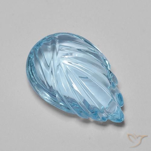 10.76ct طبيعي أزرق سماوى توباز, فانسى, شفاف