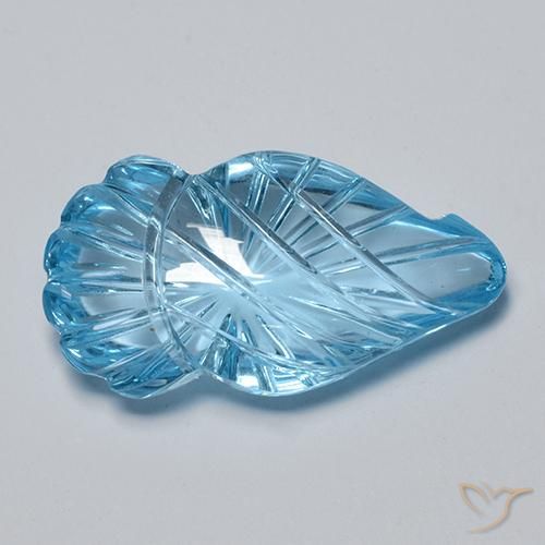 16.79ct طبيعي الأزرق السويسري توباز, فانسى, شفاف