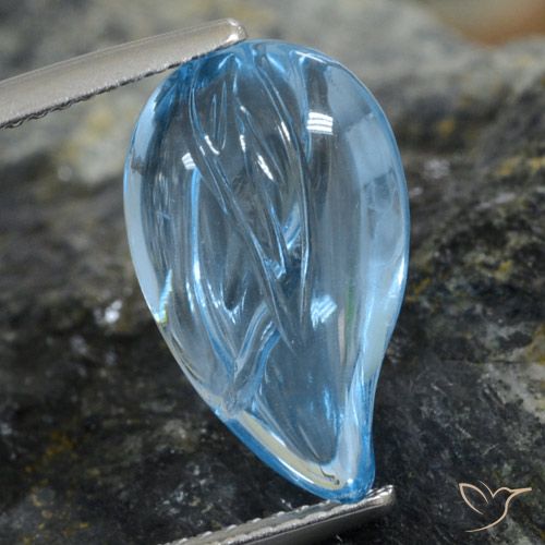 7.25ct طبيعي الأزرق السويسري توباز, فانسى, شفاف