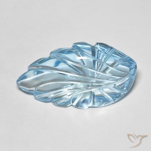 24.36ct طبيعي الأزرق السويسري توباز, فانسى, شفاف