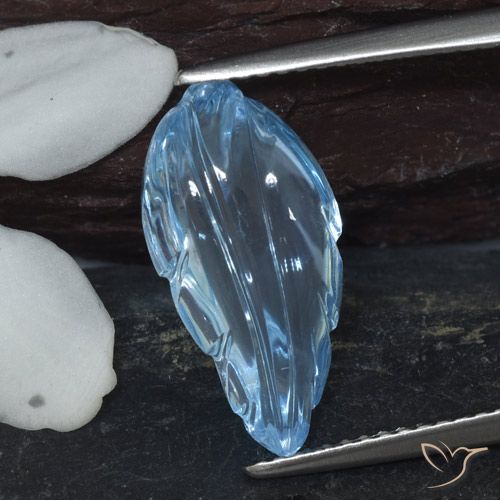 6.11ct طبيعي أزرق سماوى توباز, فانسى, شفاف