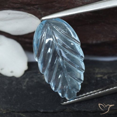 6.89ct طبيعي الأزرق السويسري توباز, فانسى, شفاف