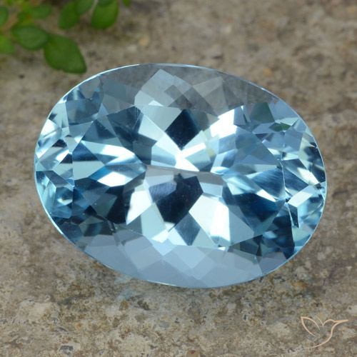 23.15ct طبيعي الأزرق السويسري توباز, بيضوي, VVS-VS