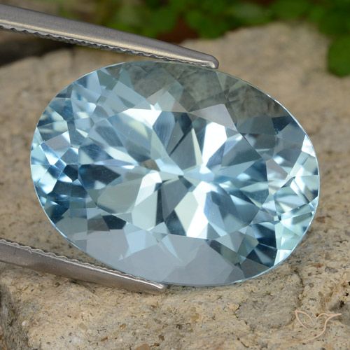 23.78ct طبيعي الأزرق السويسري توباز, بيضوي, VVS