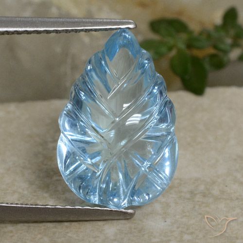8.71ct طبيعي أزرق سماوى توباز, فانسى, شفاف, Photo A