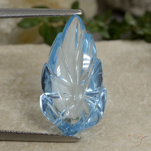 9.05ct طبيعي الأزرق السويسري توباز, فانسى, شفاف