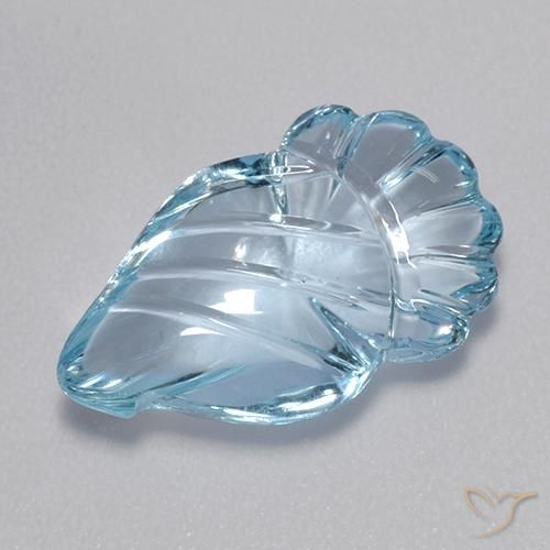 5.64ct طبيعي الأزرق السويسري توباز, فانسى, شفاف