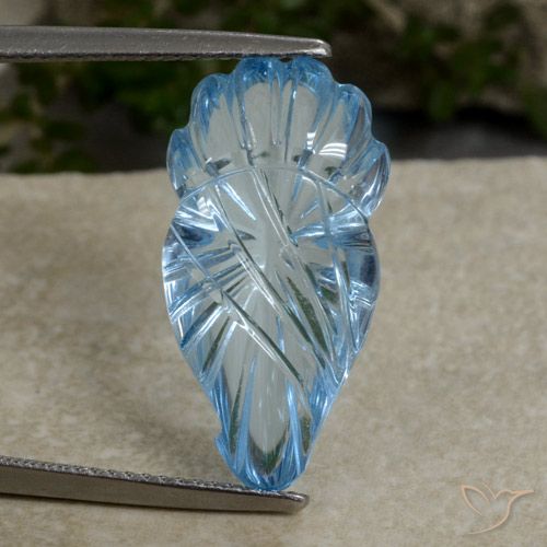 11.59ct طبيعي أزرق سماوى توباز, فانسى, شفاف