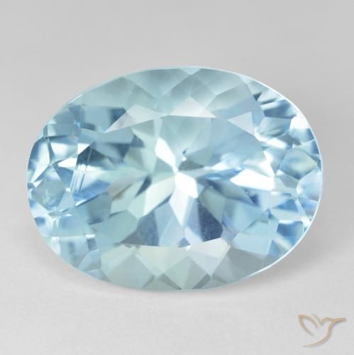 24.57ct طبيعي أزرق سماوى توباز, بيضوي, VVS-VS