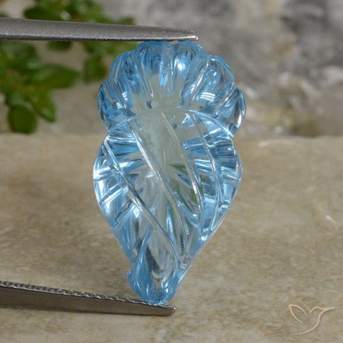 13.48ct طبيعي الأزرق السويسري توباز, فانسى, شفاف