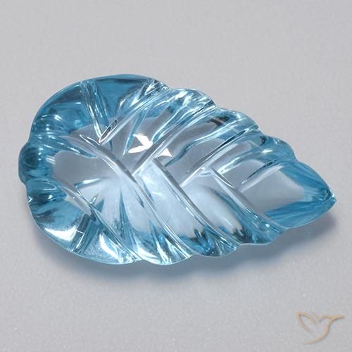 15.65ct طبيعي الأزرق السويسري توباز, فانسى, شفاف