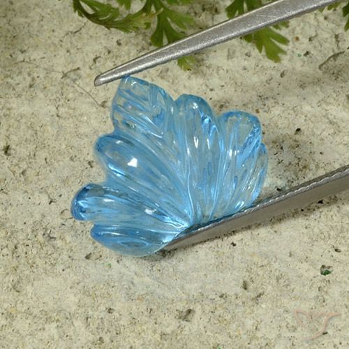 6.98ct طبيعي الأزرق السويسري توباز, فانسى, شفاف