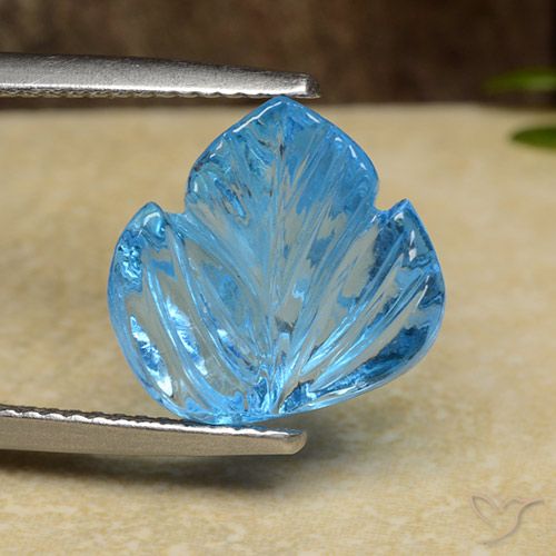 5.41ct طبيعي الأزرق السويسري توباز, فانسى, شفاف