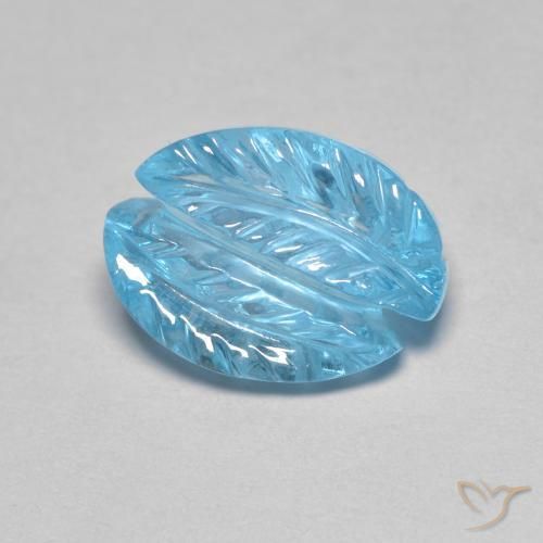 4.80ct طبيعي الأزرق السويسري توباز, فانسى, شفاف