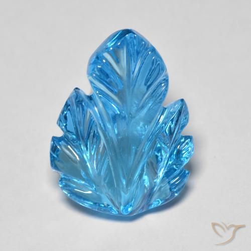 11.03ct طبيعي الأزرق السويسري توباز, فانسى, شفاف