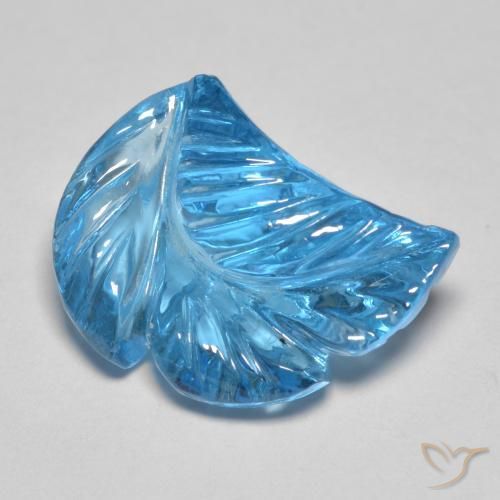 6.27ct طبيعي الأزرق السويسري توباز, فانسى, شفاف