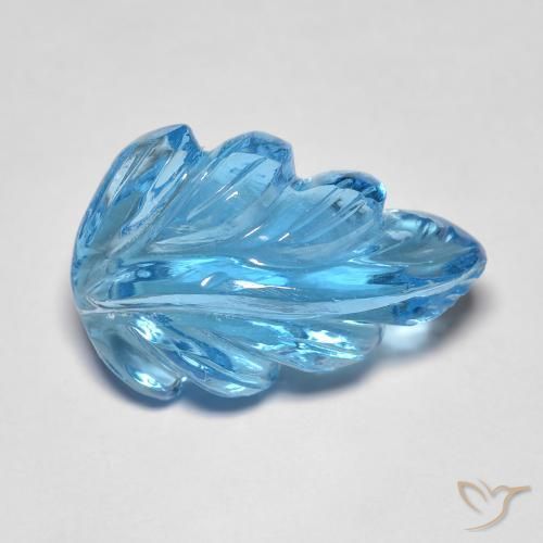 10.05ct طبيعي الأزرق السويسري توباز, فانسى, شفاف