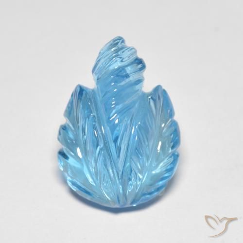 13.69ct طبيعي الأزرق السويسري توباز, فانسى, شفاف