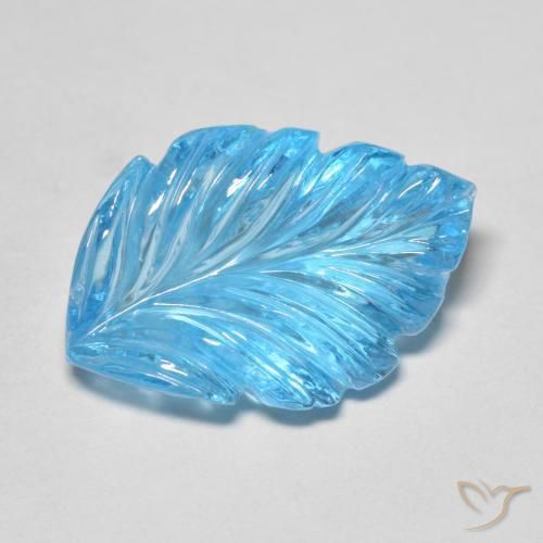 13.67ct طبيعي الأزرق السويسري توباز, فانسى, شفاف