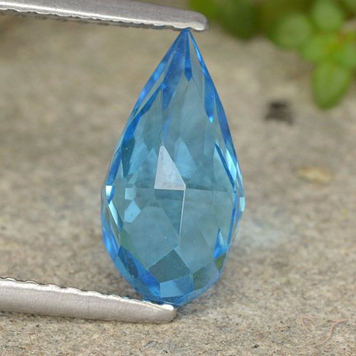 2.70ct طبيعي الأزرق السويسري توباز, بريوليت, VVS-VS