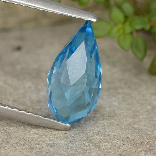 2.59ct طبيعي الأزرق السويسري توباز, بريوليت, VVS-VS