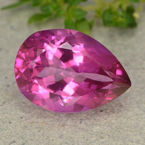 6.57ct طبيعي ماجنتى غامق توباز, شكل الكمثرى, VVS-VS