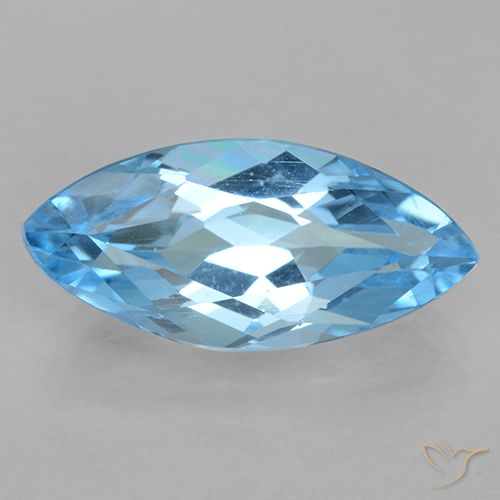 3.63ct طبيعي الأزرق السويسري توباز, ماركيز, VVS