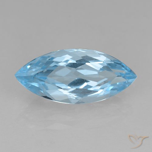 3.93ct طبيعي أزرق سماوى توباز, ماركيز, VVS