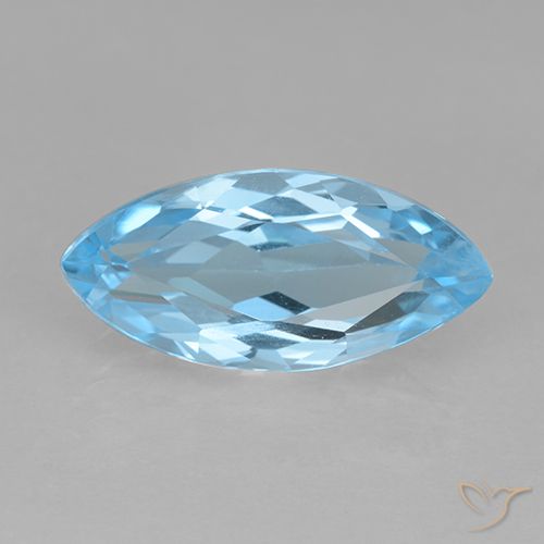 3.54ct طبيعي الأزرق السويسري توباز, ماركيز, VVS-VS