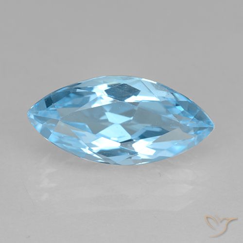 4.01ct طبيعي أزرق سماوى توباز, ماركيز, VVS-VS