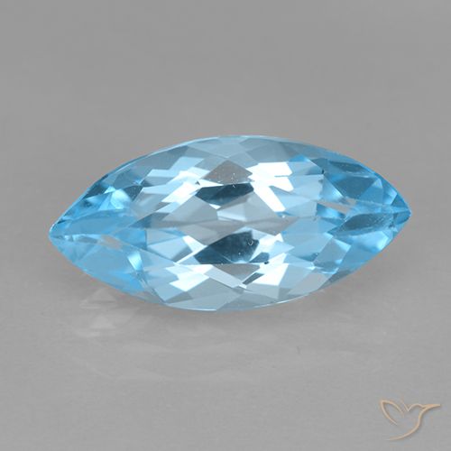 4.07ct طبيعي أزرق سماوى توباز, ماركيز, VVS-VS