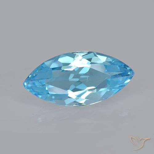3.75ct طبيعي الأزرق السويسري توباز, ماركيز, VVS