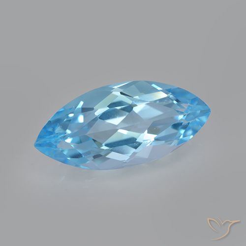3.68ct طبيعي الأزرق السويسري توباز, ماركيز, VVS-VS