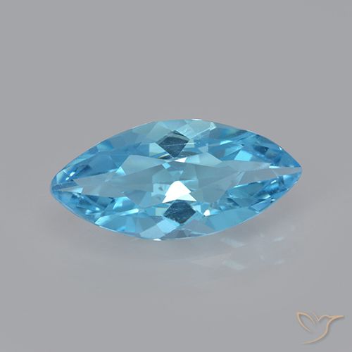 3.34ct طبيعي الأزرق السويسري توباز, ماركيز, VVS