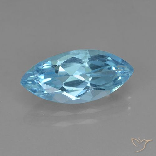 3.46ct طبيعي أزرق سماوى توباز, ماركيز, VVS-VS