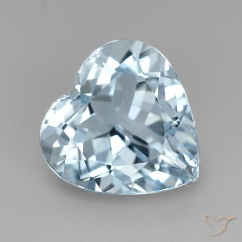 3.92ct طبيعي أزرق سماوى توباز, قلب, VVS-VS