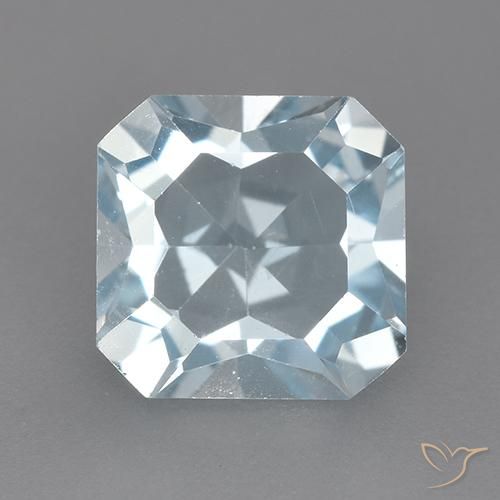2.78ct طبيعي أزرق سماوى توباز, قص الزمرد, VVS-VS