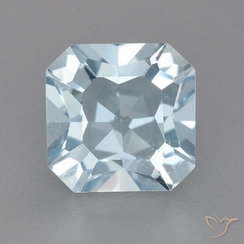2.93ct طبيعي أزرق سماوى توباز, قص الزمرد, VVS-VS