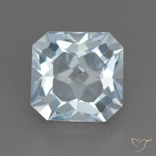 2.78ct طبيعي أزرق سماوى توباز, قص الزمرد, VVS-VS