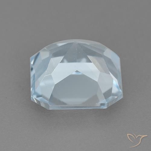 توباز أزرق سماوى طبيعي، ثمانى / قصة زمرد، 2.89 قيراط، VVS