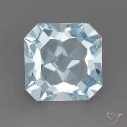 2.87ct طبيعي أزرق سماوى توباز, قص الزمرد, VVS