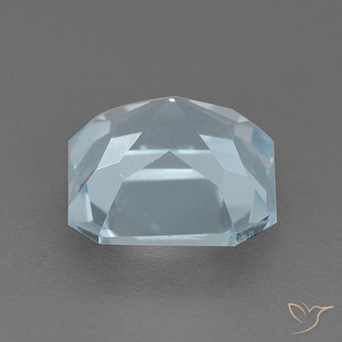 توباز أزرق سماوى طبيعي، ثمانى / قصة زمرد، 2.87 قيراط، VVS