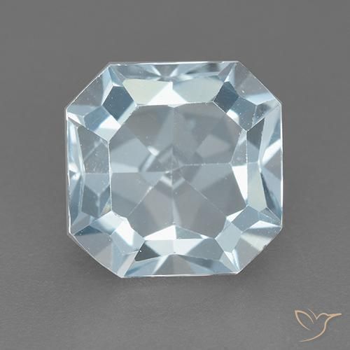 3.14ct طبيعي أزرق سماوى توباز, قص الزمرد, VVS