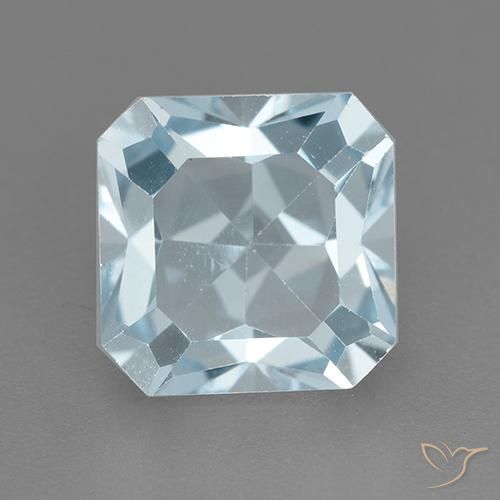 3.24ct طبيعي أزرق سماوى توباز, قص الزمرد, VVS-VS